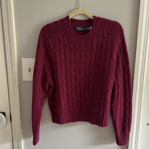 Polo Wool Cable Knit Sweater